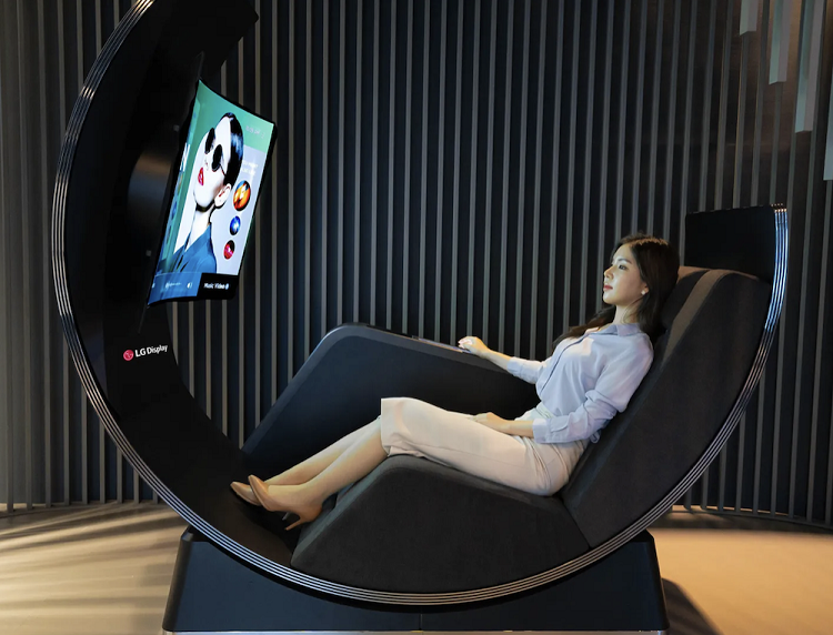 LG Media Chair概念多媒体娱乐舱曝光，加入 *** 椅与OLED曲面屏-第2张图片-科技快讯