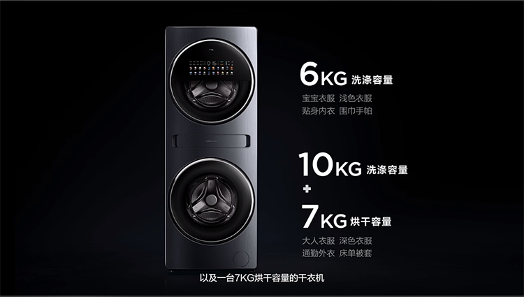 TCL双子舱洗衣机Q10正式发布：超大上筒 首发价7999元-第1张图片-科技快讯