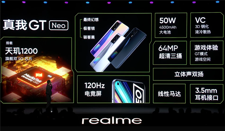 搭载联发科最强芯天玑1200，realme真我GT Neo售价1799元起-第2张图片-科技快讯