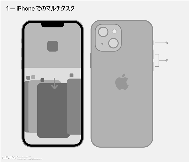 疑似iPhone 13日版文档图片曝光，摄像头呈对角线排布设计-第1张图片-科技快讯