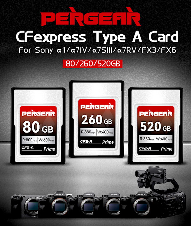 血战CFexpress Type A市场 Pergear推出520GB存储卡-第1张图片-科技快讯