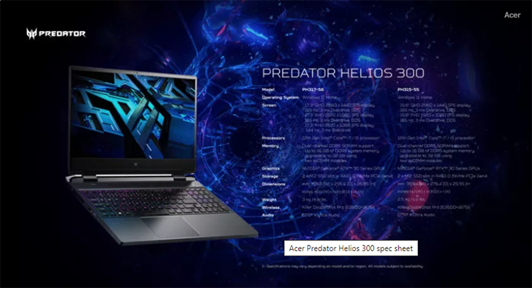 CES2022 | Acer发布全家族新品，全新升级Intel 12代、AMD 6000处理器-第6张图片-科技快讯