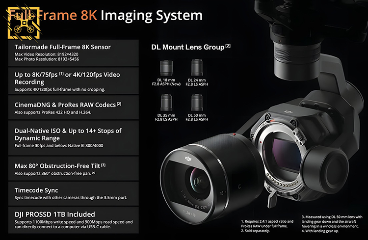 大疆悟3外型与规格曝光：支持8K75fps视频录制，续航28分钟-第3张图片-科技快讯