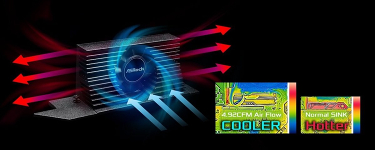 华擎推出PCIe 5.0 SSD散热器：主动散热，体积夸张-第2张图片-科技快讯