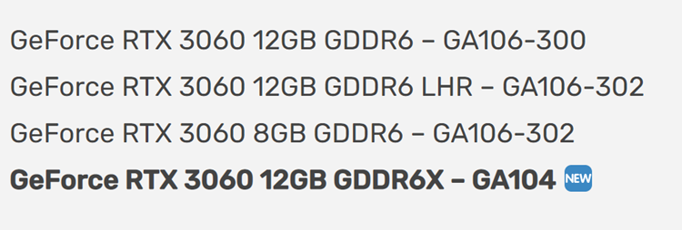 英伟达RTX 3060再玩出新花样：推出GDDR6X版本-第2张图片-科技快讯