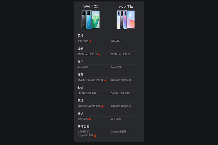 vivo T2x完整规格曝光 水滴设计并内置6000mAh电池-第3张图片-科技快讯