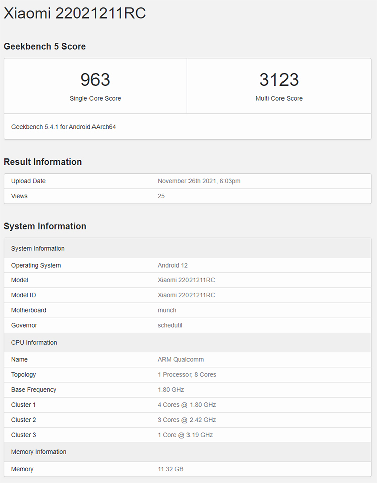 疑似Redmi K50电竞版和骁龙870新机跑分出炉 均有12GB内存配置-第3张图片-科技快讯