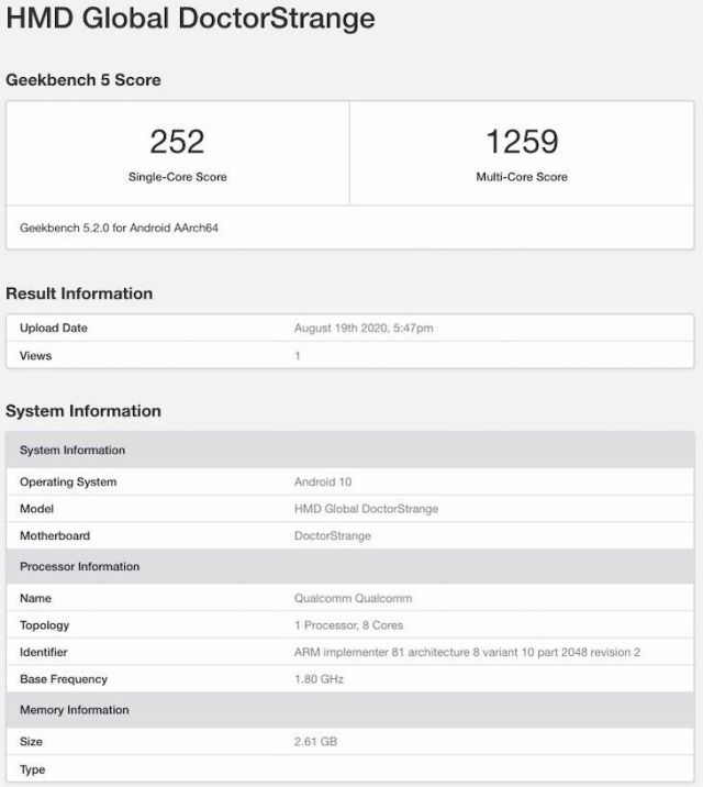  Nokia 3.4现身Geekbench，将搭载骁龙460处理器-第1张图片-科技快讯