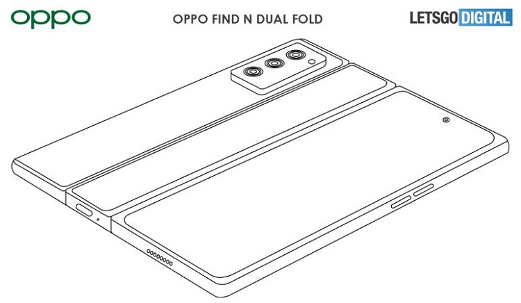 OPPO 双折叠手机专利曝光，可以进行两次折叠，Find N的升级版本   -第2张图片-科技快讯
