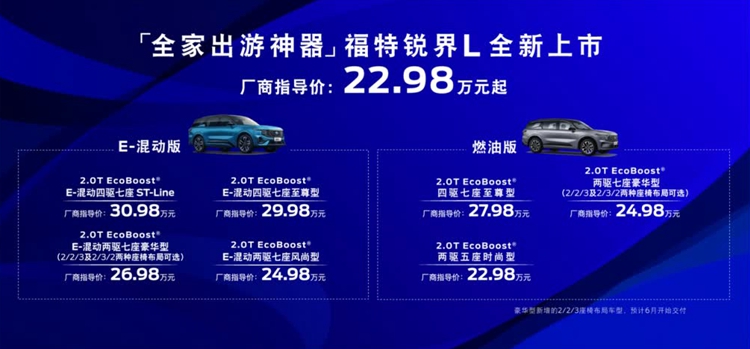 2023上海车展 | 全新长安福特锐界L上市，22.98万元起，同时展出多款越野车-第2张图片-科技快讯