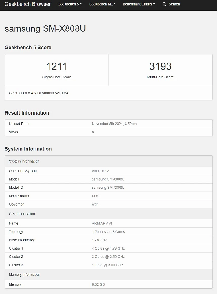 三星Galaxy Tab S8+平板电脑配置曝光，确认搭载高通骁龙898处理器-第1张图片-科技快讯