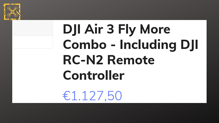 疑似大疆DJI Air 3海外价格曝光  搭配RC-N2遥控器售价1127欧元-第2张图片-科技快讯