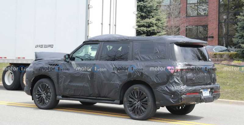 5.6L 大V8没了 全新英菲尼迪QX80路试曝光-第3张图片-科技快讯