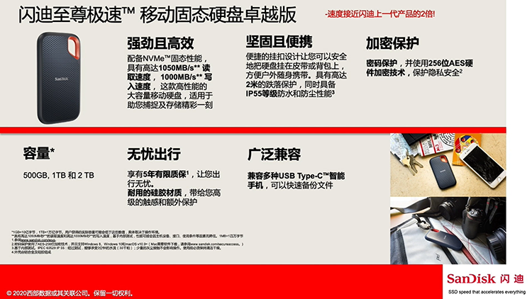西部数据推出全新闪迪移动存储解决方案：支持三防、读写近2GB-第4张图片-科技快讯