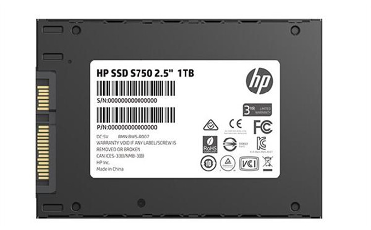 惠普发布S750系列2.5英寸固态硬盘：更高读取560MB/s 质保3年-第3张图片-科技快讯