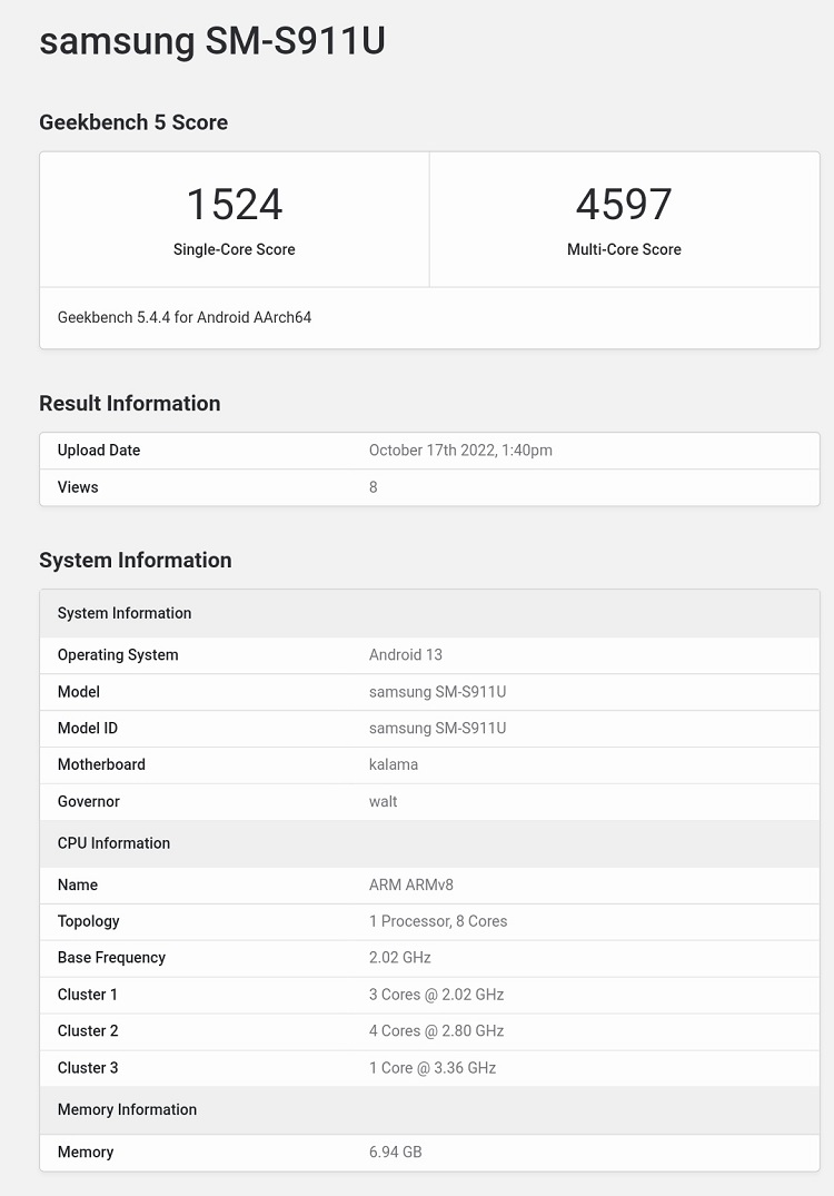 高通骁龙8 Gen 2跑分曝光，单核提升明显，超大核主频3.36GHz-第1张图片-科技快讯