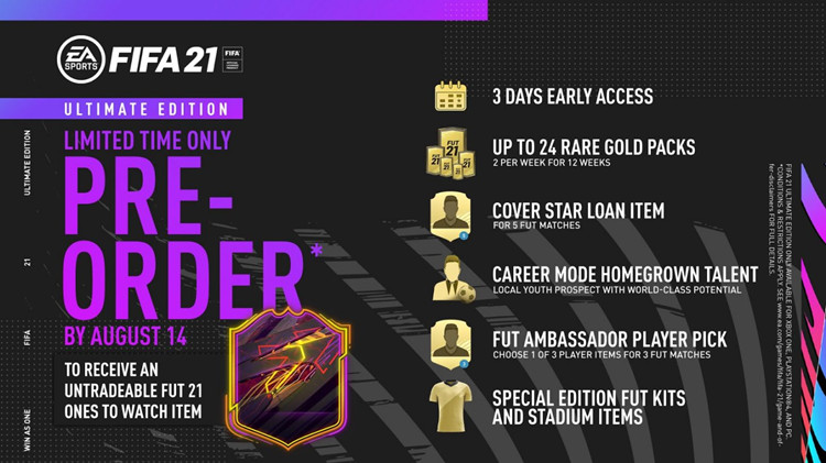 EA宣布《FIFA 21》将于10月9日发布 PS5和XSX版本晚些上市-第4张图片-科技快讯
