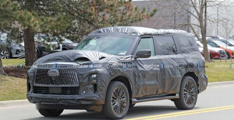 5.6L 大V8没了 全新英菲尼迪QX80路试曝光-第1张图片-科技快讯