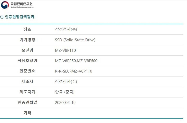消费级MLC硬盘独苗三星980Pro在韩国通过认证-第2张图片-科技快讯