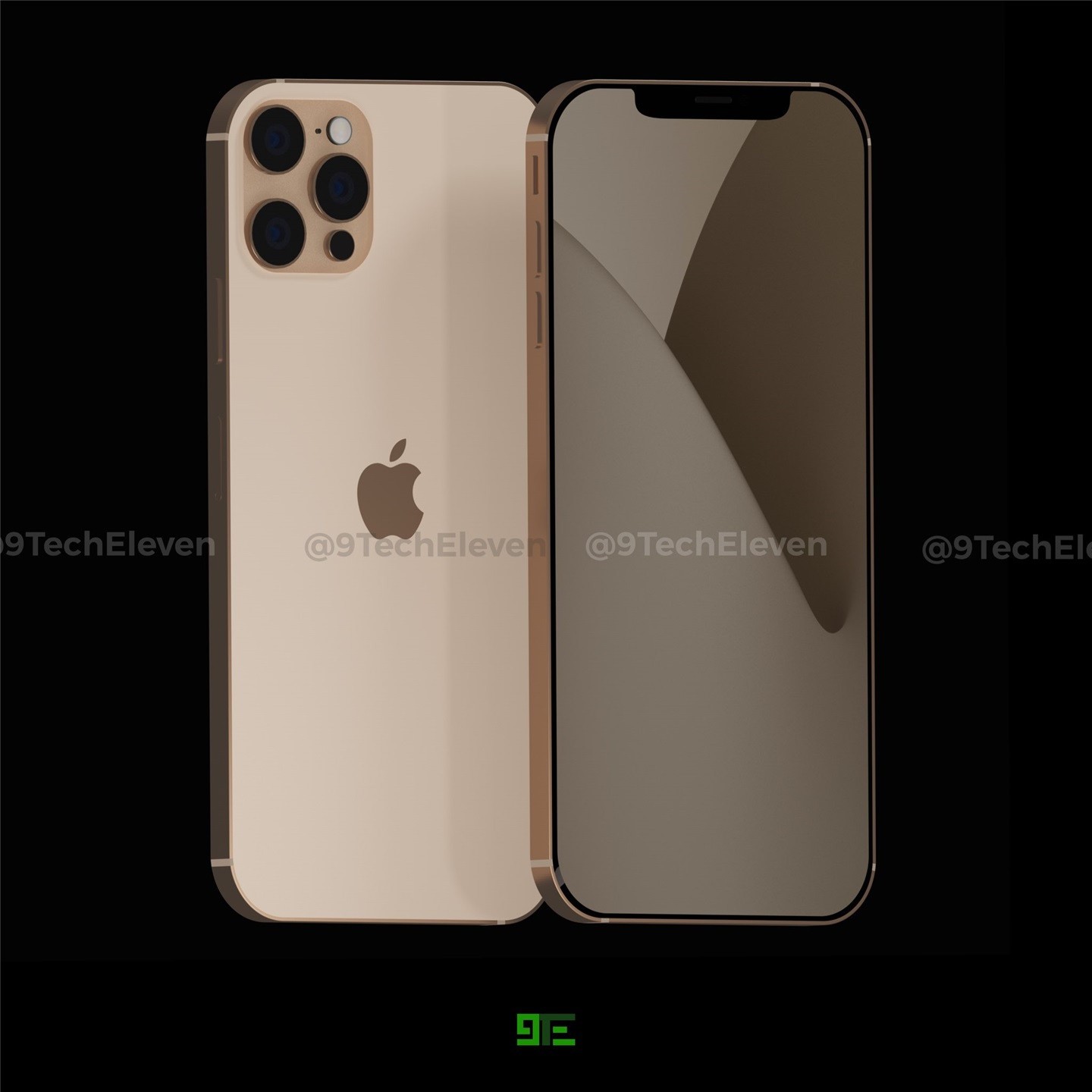 iPhone 12 Pro系列最新渲染图曝光  四摄变三摄-第2张图片-科技快讯