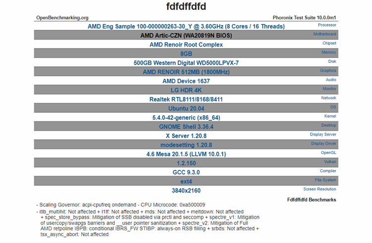 AMD锐龙5000系列APU现身：Zen 3架构，强化版Vega-第1张图片-科技快讯
