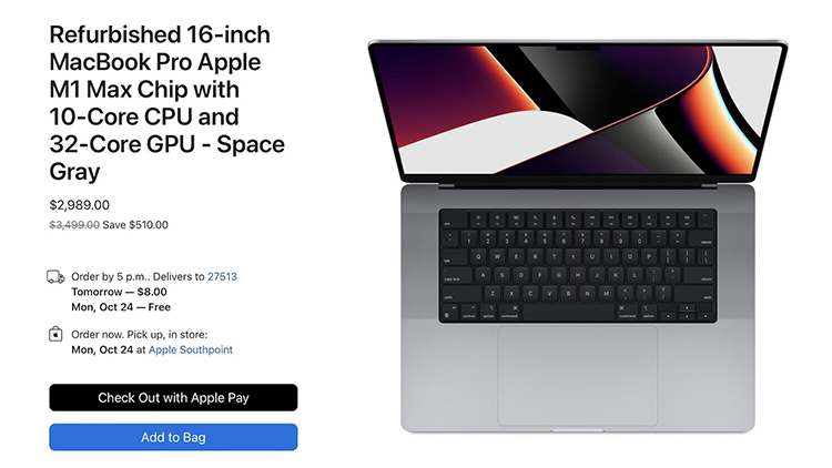 Apple降低部分翻新Macbook Pro机型价格-第1张图片-科技快讯