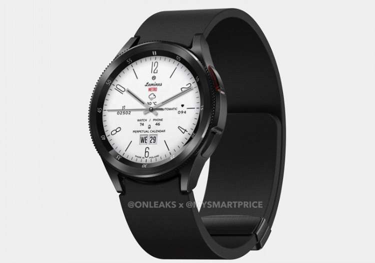 三星Galaxy Watch6 Classic渲染图曝光，将配备旋转表圈-第1张图片-科技快讯