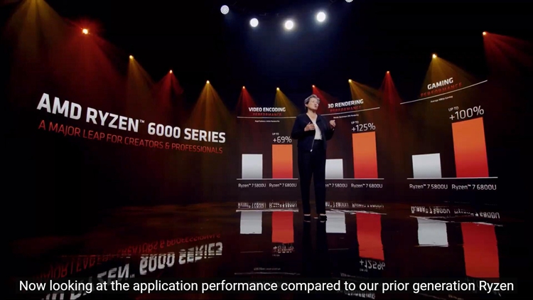 CES 2022 | AMD发布新一代6000系移动CPU：Zen 3+架构，核显性能提升明显-第3张图片-科技快讯