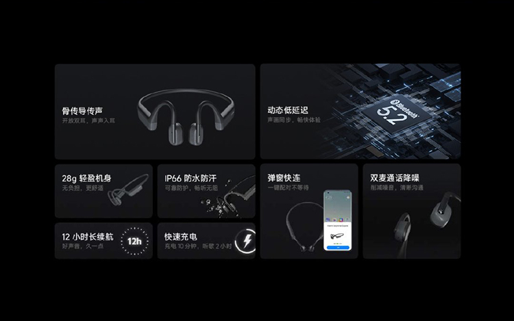 小米推出骨传导耳机 预售699元可提供12小时续航-第3张图片-科技快讯