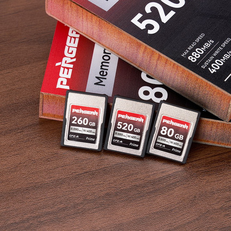 血战CFexpress Type A市场 Pergear推出520GB存储卡-第2张图片-科技快讯
