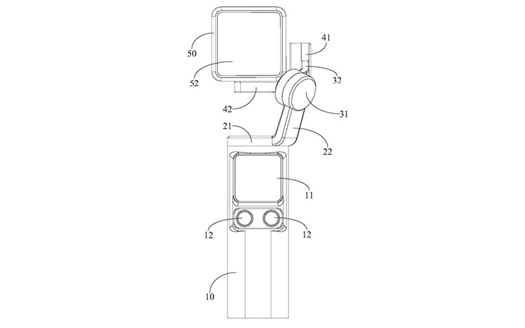 疑似大疆DJI Pocket 3专利设计图曝光 相机采用方形带屏模块-第2张图片-科技快讯