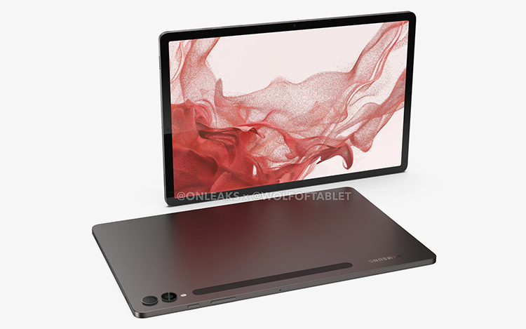 疑似三星Galaxy Tab S9+平板渲染图曝光 屏幕增大至12.9英寸-第2张图片-科技快讯