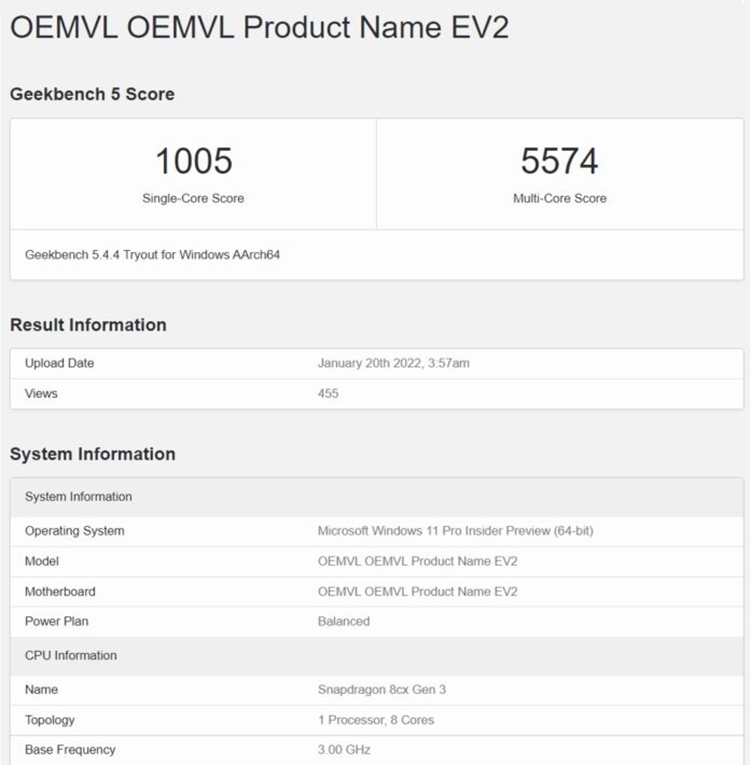 新一代微软Surface Pro X笔记本曝光：搭载骁龙8cx Gen3处理器-第1张图片-科技快讯