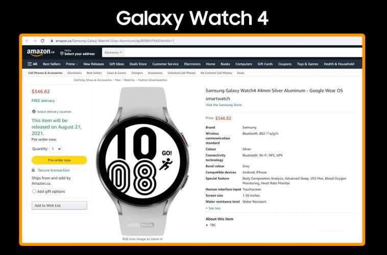 三星Galaxy Watch 4系列售价曝光，8月11日发布，售价1600元起-第1张图片-科技快讯