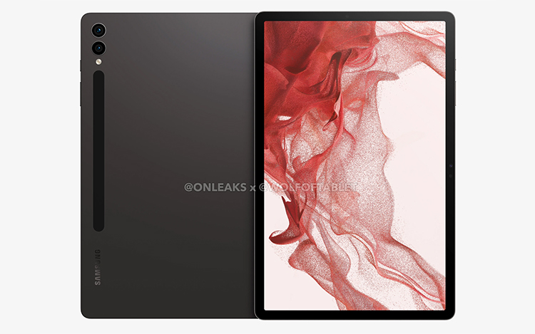 疑似三星Galaxy Tab S9+平板渲染图曝光 屏幕增大至12.9英寸-第3张图片-科技快讯