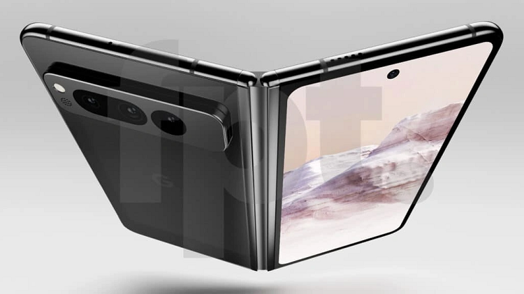 谷歌首款折叠屏手机，Pixel Fold渲染图曝光，或于明年5月份发布-第2张图片-科技快讯