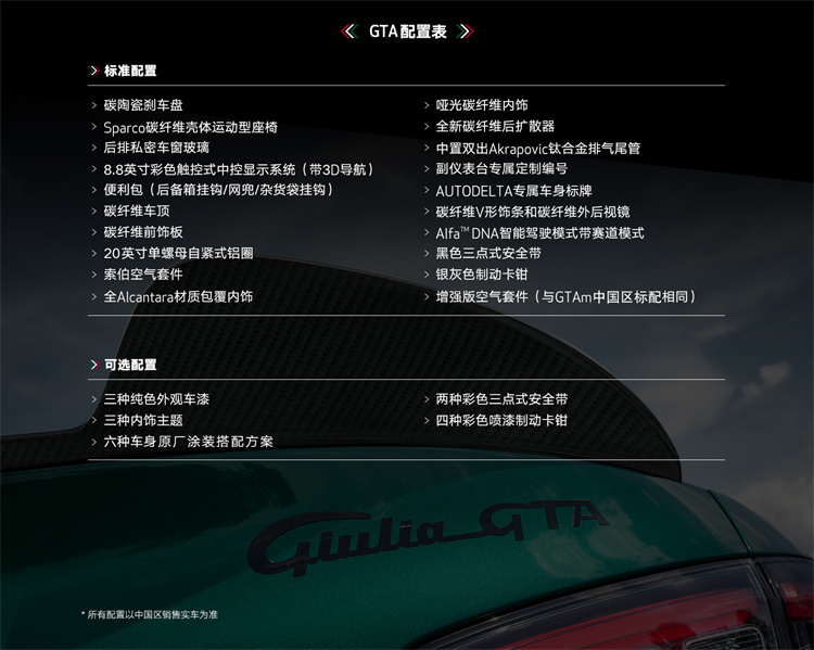 阿尔法&middot;罗密欧Giulia GTA/GTAm即将在国内亮相， *** 40台-第2张图片-科技快讯