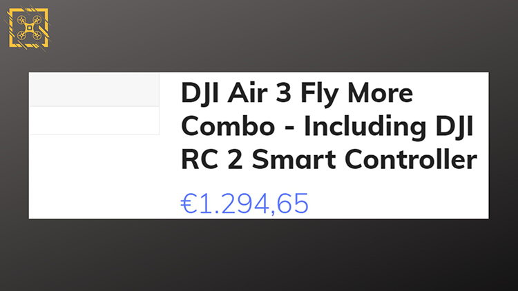 疑似大疆DJI Air 3海外价格曝光  搭配RC-N2遥控器售价1127欧元-第3张图片-科技快讯