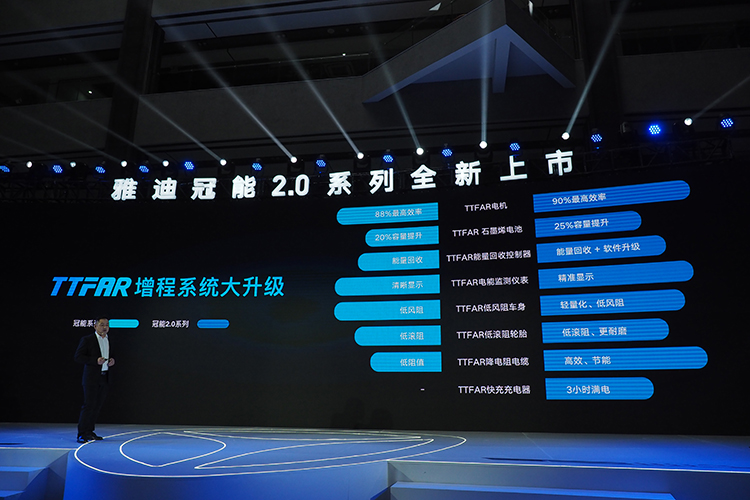 雅迪冠能2.0系列上市：全新TTFAR8级增程系统 里程更高突破200km-第2张图片-科技快讯