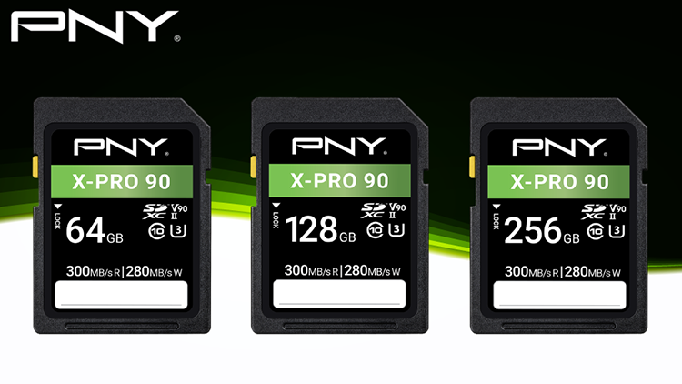 PNY推出X-PRO 90系列UHS-II SD卡 容量64GB起-第1张图片-科技快讯