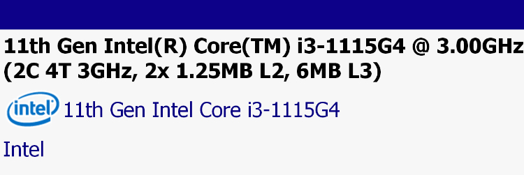 英特尔 i3-1115G4首次曝光 主频提升至3.0GHz-第2张图片-科技快讯