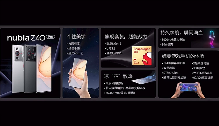 努比亚Z40 Pro手机正式发布 搭载定制等效焦距35mm主摄-第6张图片-科技快讯