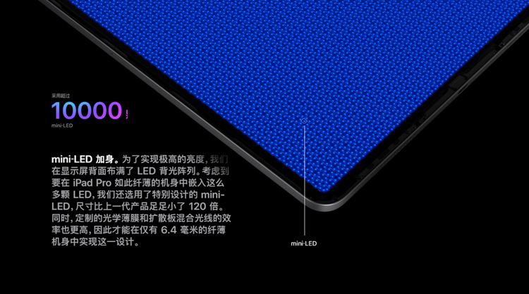 新款iPad Pro屏幕被曝有问题，Mini-LED屏黑屏下出现光晕-第1张图片-科技快讯