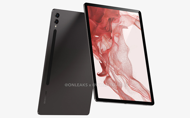 疑似三星Galaxy Tab S9+平板渲染图曝光 屏幕增大至12.9英寸-第1张图片-科技快讯