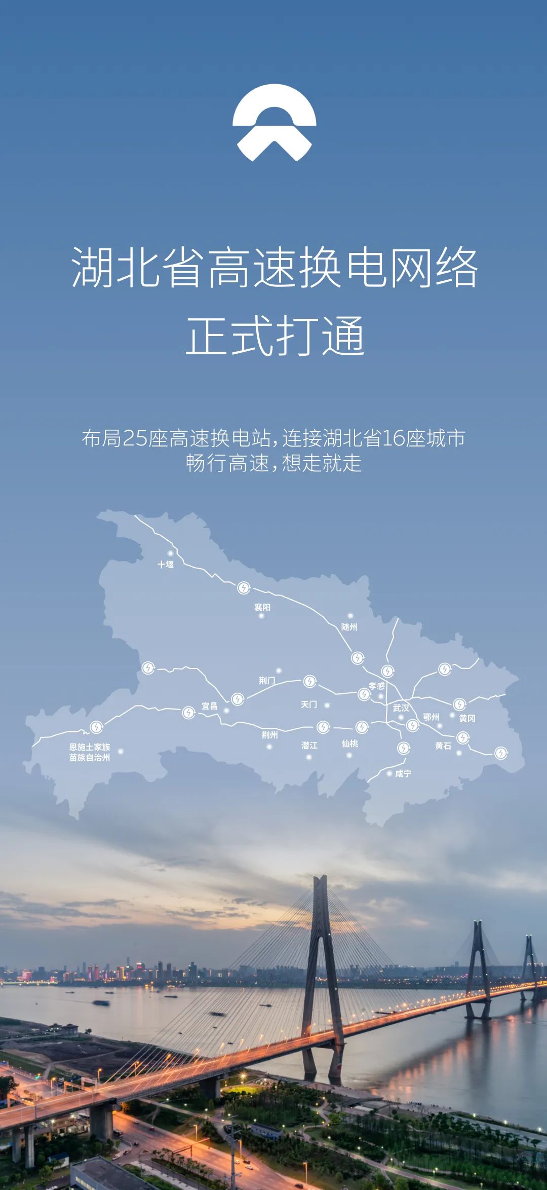 湖北高速换电 *** 正式打通，蔚来汽车全国换电站达1235座-第1张图片-科技快讯