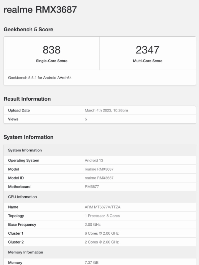 realme真我11系列或首发天玑7050处理器 性能配置与天玑1080无显著差异-第2张图片-科技快讯