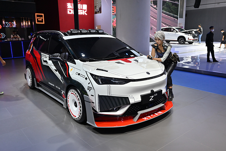 2021成都车展丨合创Z03量产品正式亮相 并带来《灵笼》跨界涂装-第7张图片-科技快讯