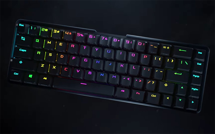 华硕发布ROG Falchion无线游戏键盘：采用60%布局 提供68个按键-第3张图片-科技快讯