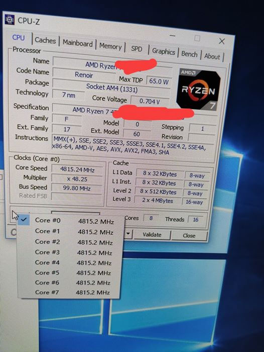 Ryzen7 4700G全核超频可达4.8GHz 基本等同于3800XT-第4张图片-科技快讯