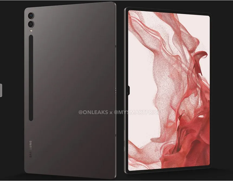 三星Galaxy Tab S9 Ultra渲染图曝光，外观有变化，消息称7月26日发布-第3张图片-科技快讯